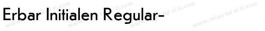 Erbar Initialen Regular字体转换